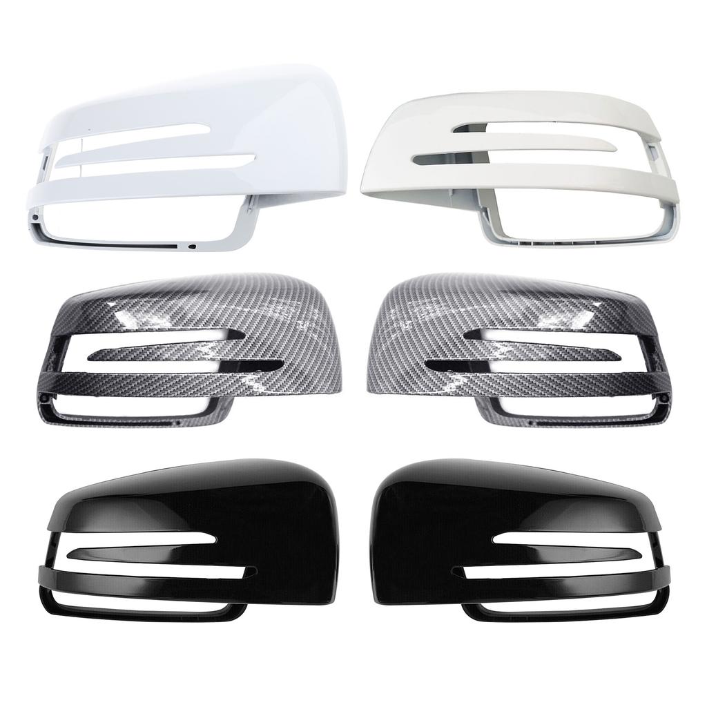 მარცხენა მარჯვენა გვერდითი კარების სარკის საფარი მერსედესისთვის W204 X204 W212 W221 C300 C218 მანქანის გვერდითი სარკის საფარი ფრთის თავსახური