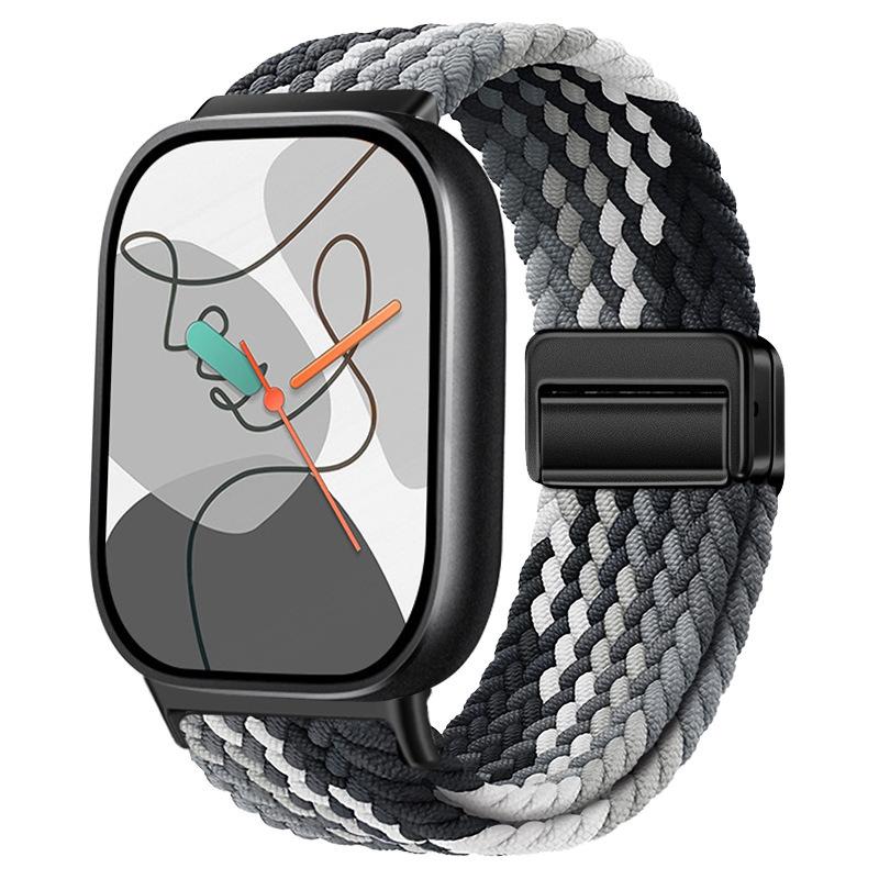 Magnetic Strap for Xiaomi Smart Mi Band 9 Pro/8 Pro Watch Band Comfortable Stretchable Braided Correa Redmi Watch 4 5 6 Brecelet