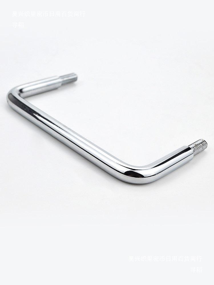 LS507 Solid Handle External Thread Pull Handle for Cabinets and Doors, Carbon Steel and 304 Stainless Steel