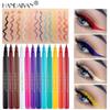 12 Farben mehrfarbig Schwarz Flüssiger Eyeliner Stift Wasserdichter Stift Lang anhaltendes Augen-Make-up Make-up Frauen Augen Kosmetik