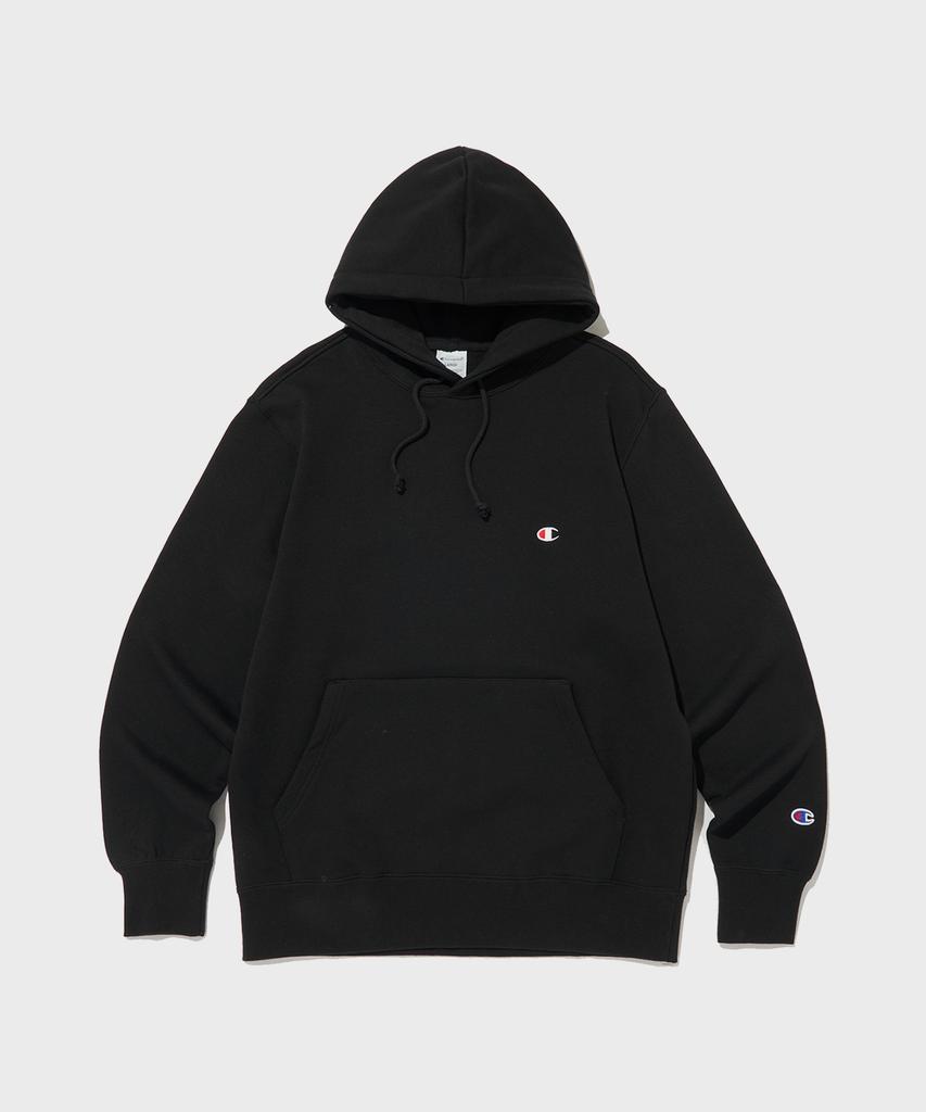 C Logo Hoodie Black