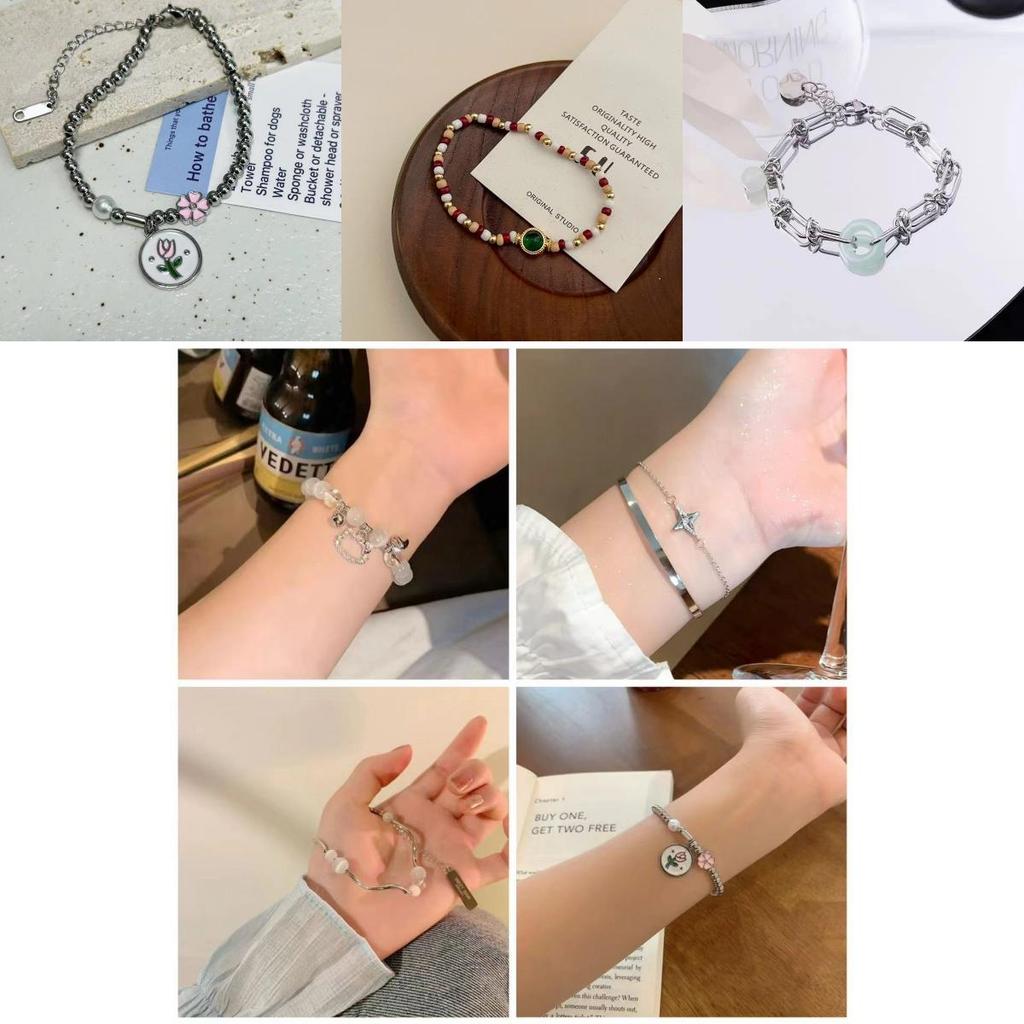 Elegant Titanium Steel Heart Bracelet For Women Trendy High-end Fashion Jewelry