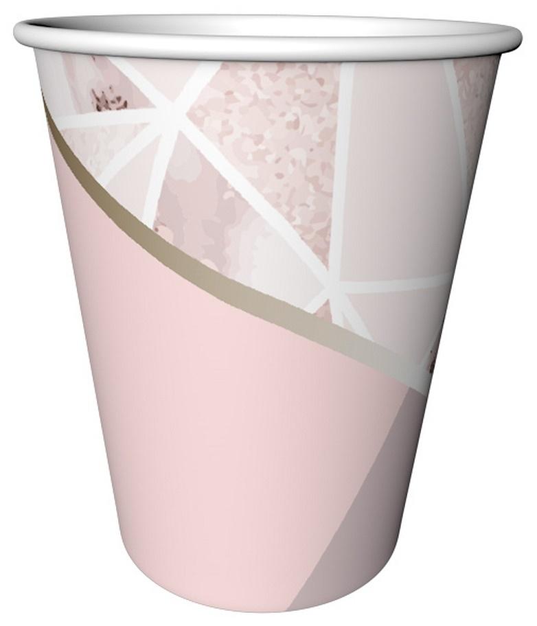 Rose Chic Paper Cups 240 / 6 pcs