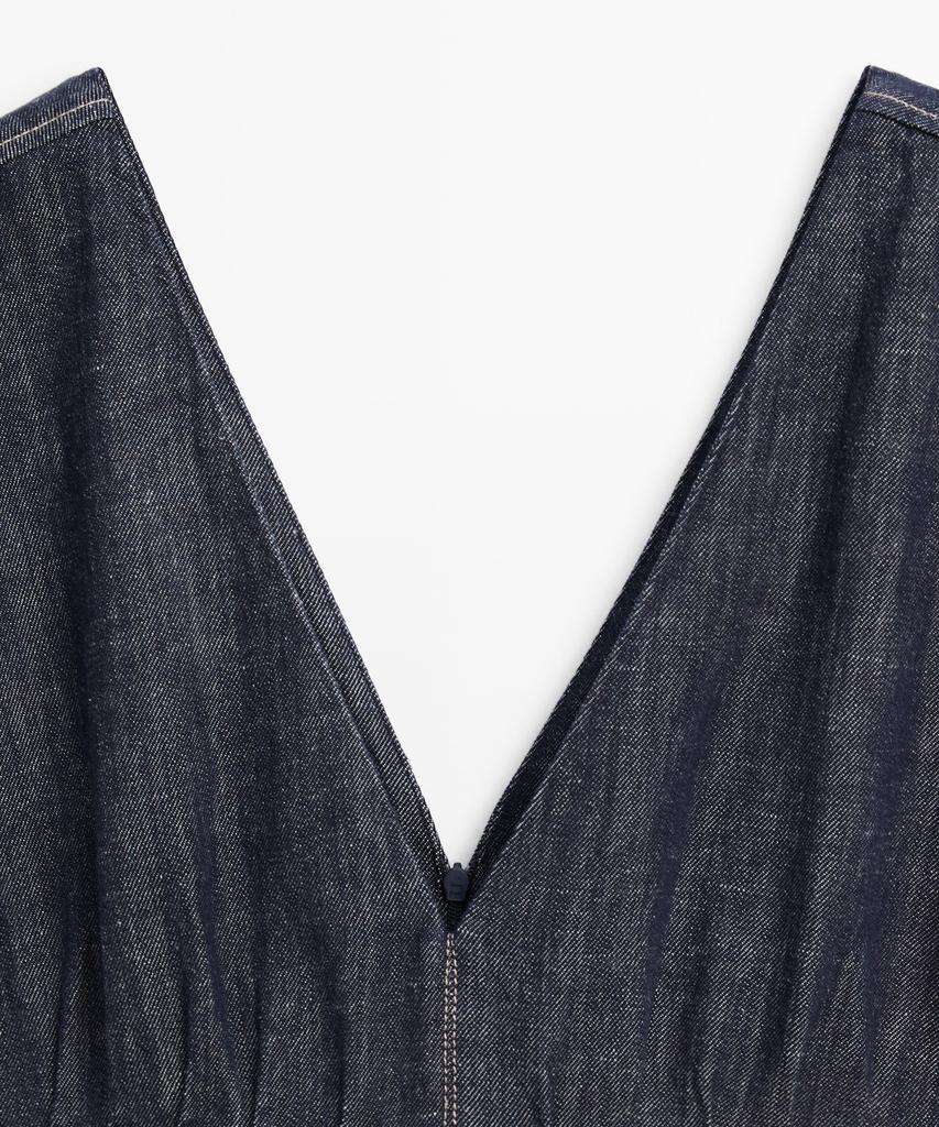 Masimodutti Denim Midi Dress