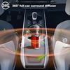 New Car Air Vent Air Diffuser Aroma Humidifier With Atmosphere Light Electric Air Freshener Car Fragrance For Removing Odors