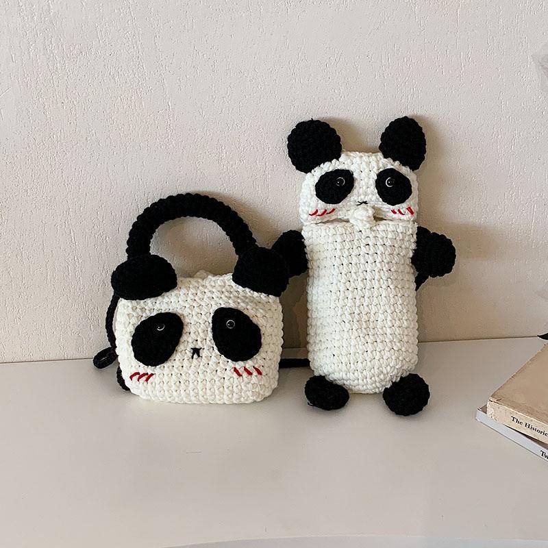 Adorable Panda Plush Crossbody Bag For Kids Stylish Trendy Accessory For Daily Use