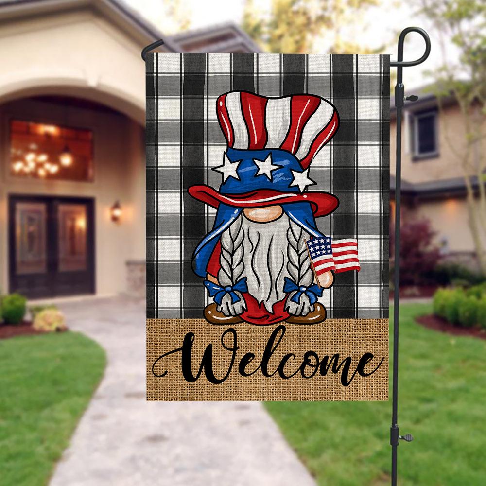 Double-sided Garden Flag Linen Printed Outdoor Garden Decoration Small Flag Holiday Flag