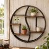 Circular Wall Shelf Decorative Round Sturdy for Office