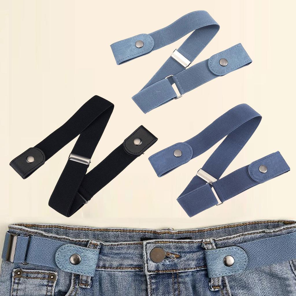 Adjustable Invisible Waistband Tightener Soft Fabric Belt For Pants Discreet Support Easy Closure
