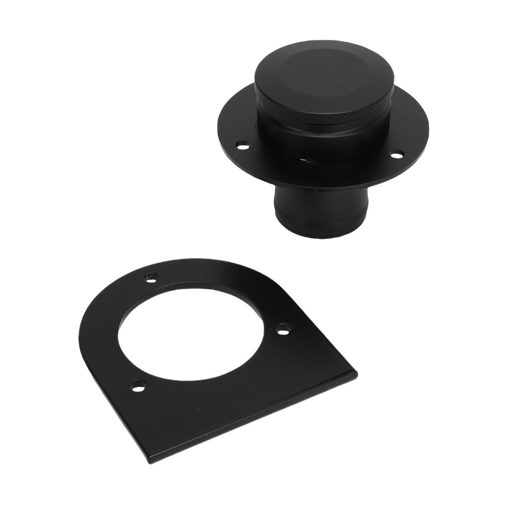 Tankeinfüllstutzen Tankdeckel 17 2530 Aluminiumlegierung Tankdeckel und Halterung für Sand Rails Hot Rods Schwarz
