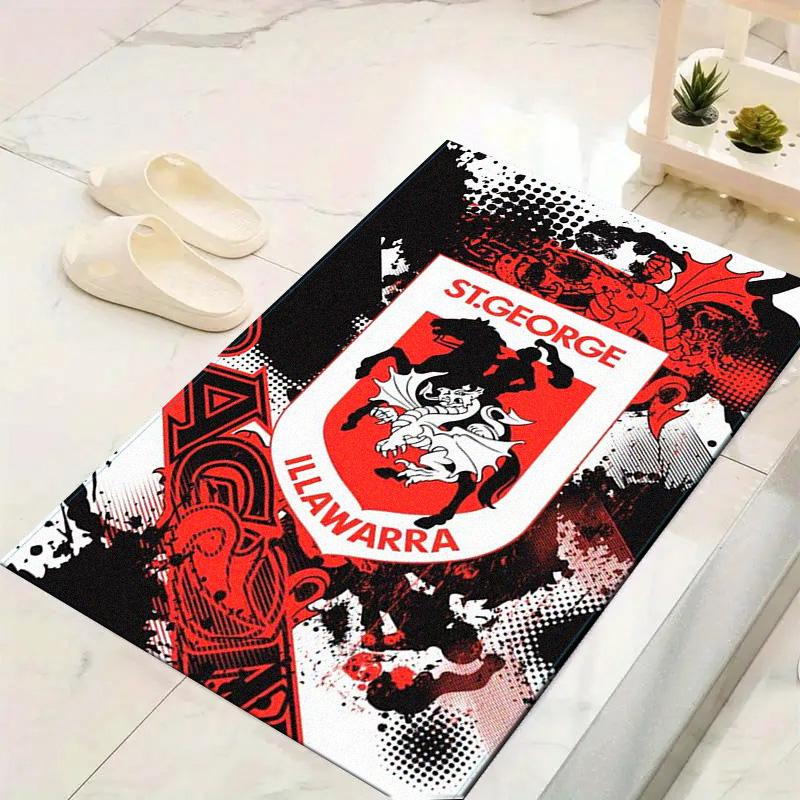St George Dragons Carpet Rug for Living Room Bedroom Home Sofa Decoration, Kids play Non-slip Floor Mat