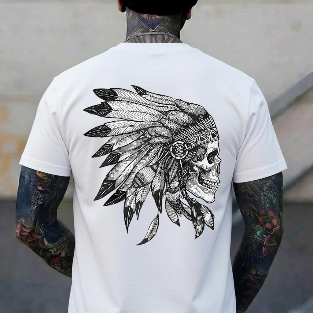 American Motorcycle Skull Native Indian Eagle Chief Vintage Raglan Baseball Tee 3XL