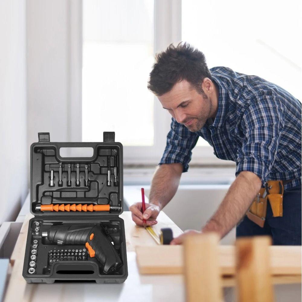 

Multifunctional Wireless Screwdriver USB Charging Cordless Screwdriver Electric Screwdriver чорний