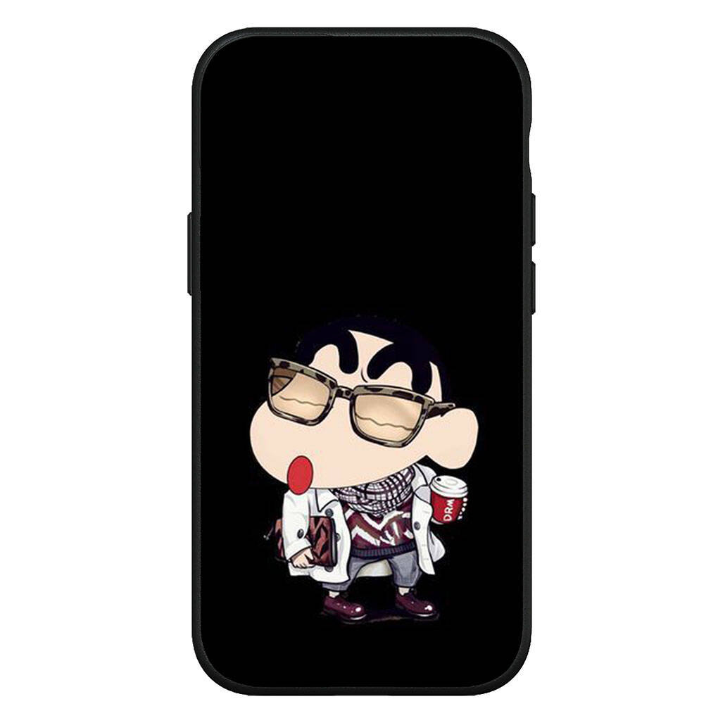 Cover for iPhone 17 16 15 Xiaomi Poco Redmi Note 14 13 12 Pro 16e Samsung Galaxy S25 S24 S23 OPPO Huawei Cartoon Crayon Shin Chan Shinchan Phone Case