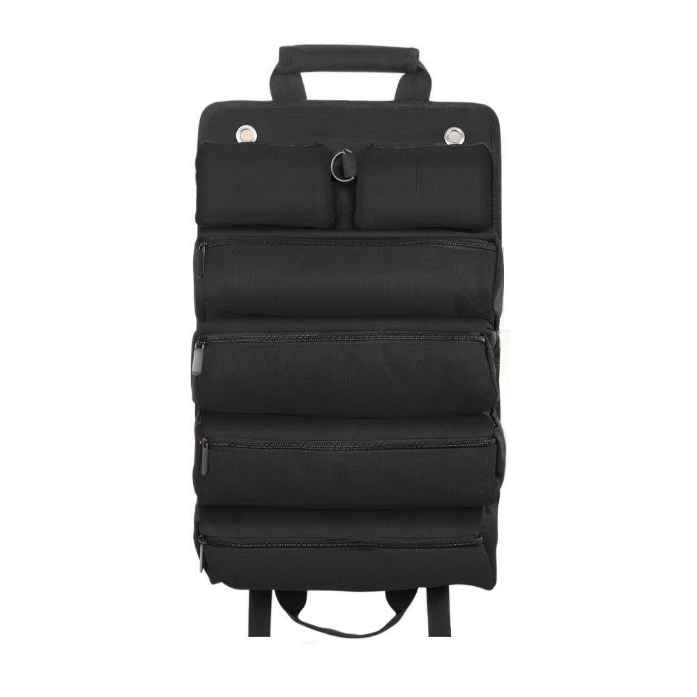 Durable Oxford Tool Roll Up Bag with Detachable Pouches Heavy Duty Roll Up Tool Bag Organizer Wrench Roll Tool Electrician