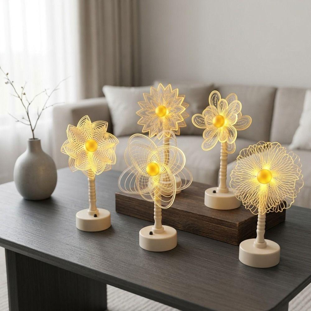 Minimalist Design Retro Gold Table Lamp Soft Ambient Lighting LED Night Lights Home Decor