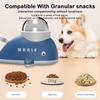 Whale-Shaped Slow Feeder Dog Toy Adjustable Hole Press-Activated Cat Puzzle Treat Dispenser Anti-slip Base Transparent Window