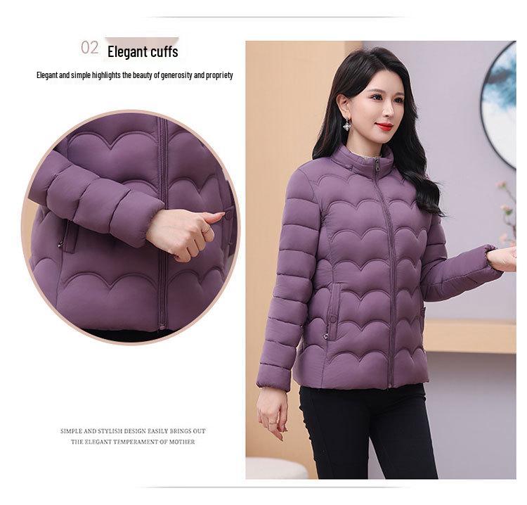 Damska Krótka Kurtka Puchowa - Lekka, Pogrubiona, Ciepła, Bawełniana Kurtka w Stylu Koreańskim