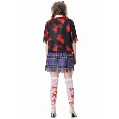 M-XL New Halloween Costume Blood-stained Zombie Student Uniform, Blood-stained Student Uniform, Horror Student Ghost Uniform