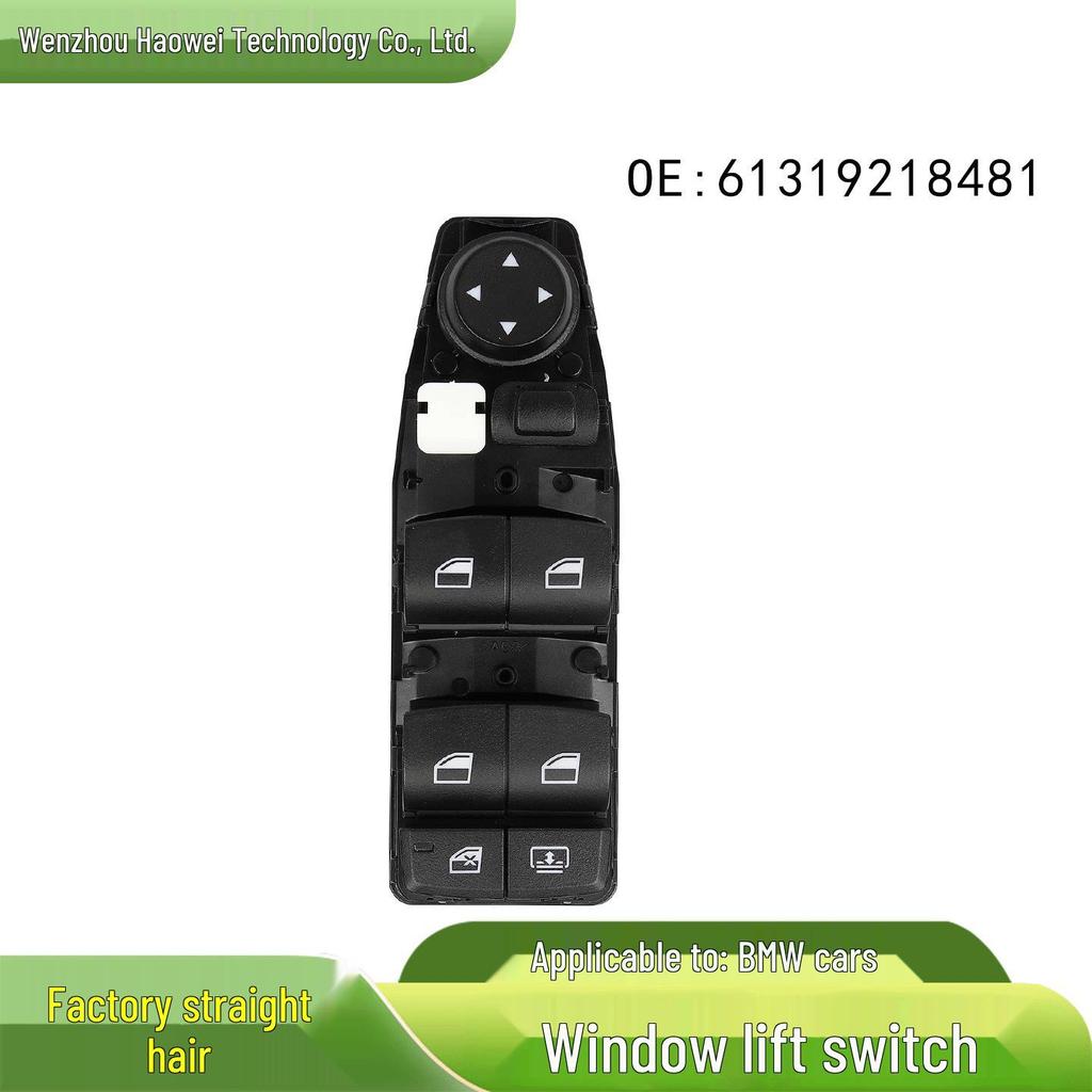 BMW Left Front Door Power Window Switch 61319218481 - Car Accessory