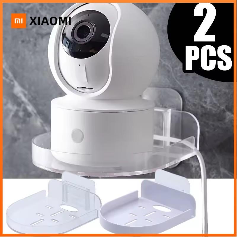 Xiaomi Small Security Camera Wall Mounting Bracket Acrylic Surveillance Camera Holder Self Adhesive Shelf for Speakers Baby Monitors