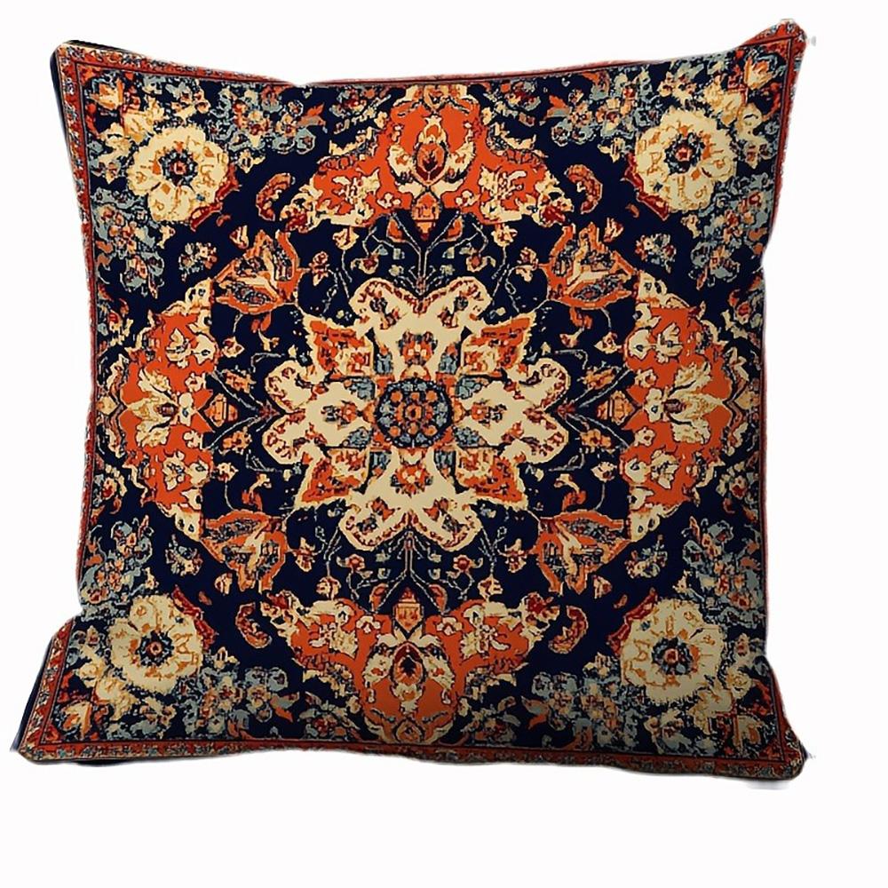 

Exquisite Ethnic Pattern Decorative Pillowcases for a Luxurious Home Look Sofa cushion cover home room decoration 16x16Inch