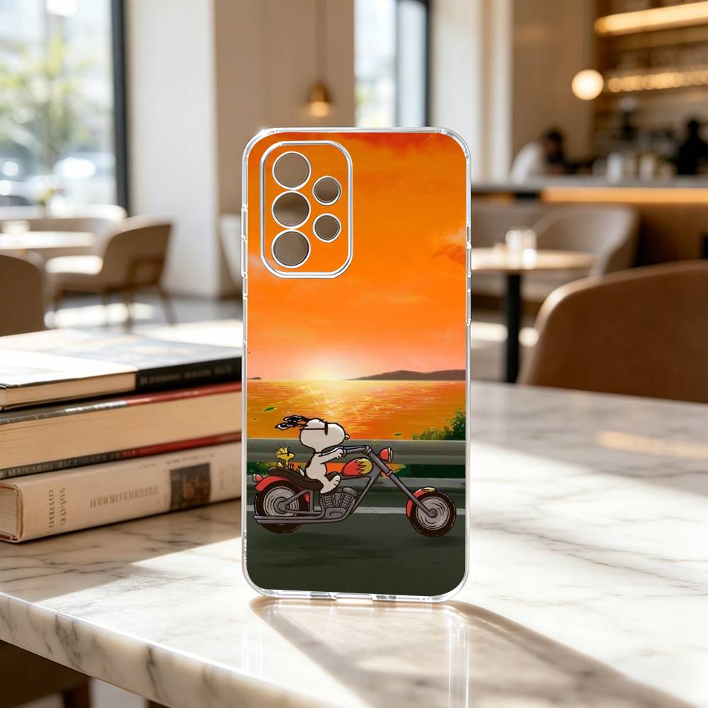 Cartoon Z-S-noopy-PC  Phone Case For Samsung S25,S24,S21,S22,S23,S30,Ultra,S20,Plus,Fe Transparent Cover Samsung S25Plus