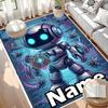 Custom Name Personalized Cosmic Bot Crew Print Carpet, Versatile Home Decor Rug, for Playroom, Apartment, Balcony, Entryway, Hallway Gift