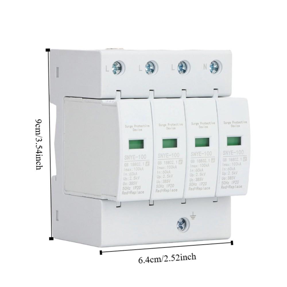 4P Surge Protective Device 385V Lightning Arrester Device  Low Voltage Monitoring