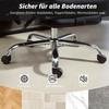 Office Chair Ergonomic with Massage Function Desk Chair with Footrest, Faux Leather Black