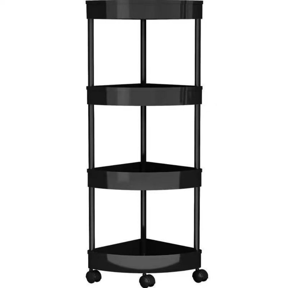 Large Capacity Bathroom Storage Rack Multi-Tier Mobile Storage Rack Corner Storage Rack Bathroom