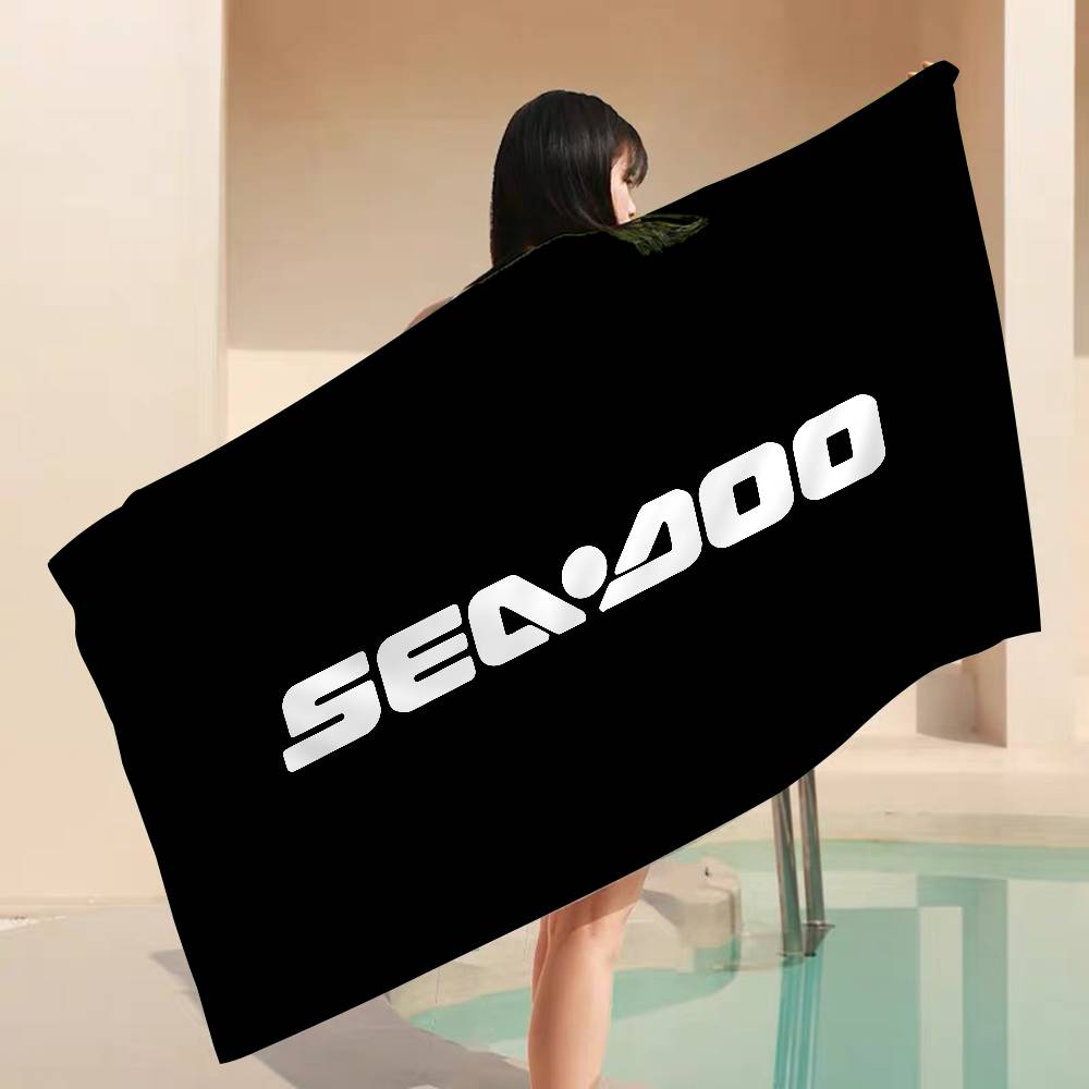 S-Sea D-Doo Seadoo Microfiber Blanket Quick Drying Beach Towels Oversized Printing Super Absorbent Pool Towel Blanket