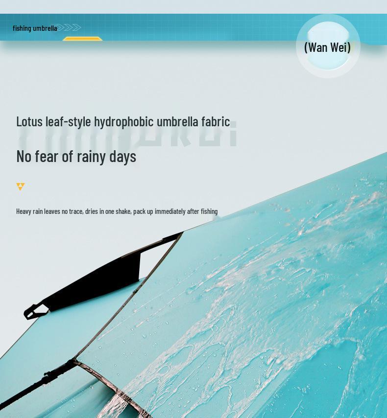 Large Outdoor Fishing Umbrella: Rainproof, Sunshade, Folding, Thickened, UV Protection