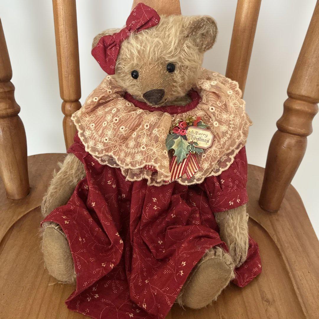 

[Б/У] Зарубежный художник Мишка Тедди Рождественский костюм Плюшевая игрушка Медведь 30 см