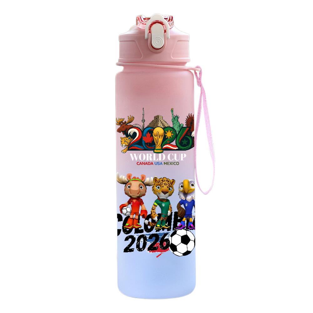 Grote Capaciteit Buiten Draagbare Touw Drinkfles Cadeau voor Jongens en Meisjes Voetbalfan Waterfles 2026 FIFA Wereldbeker Waterbeker