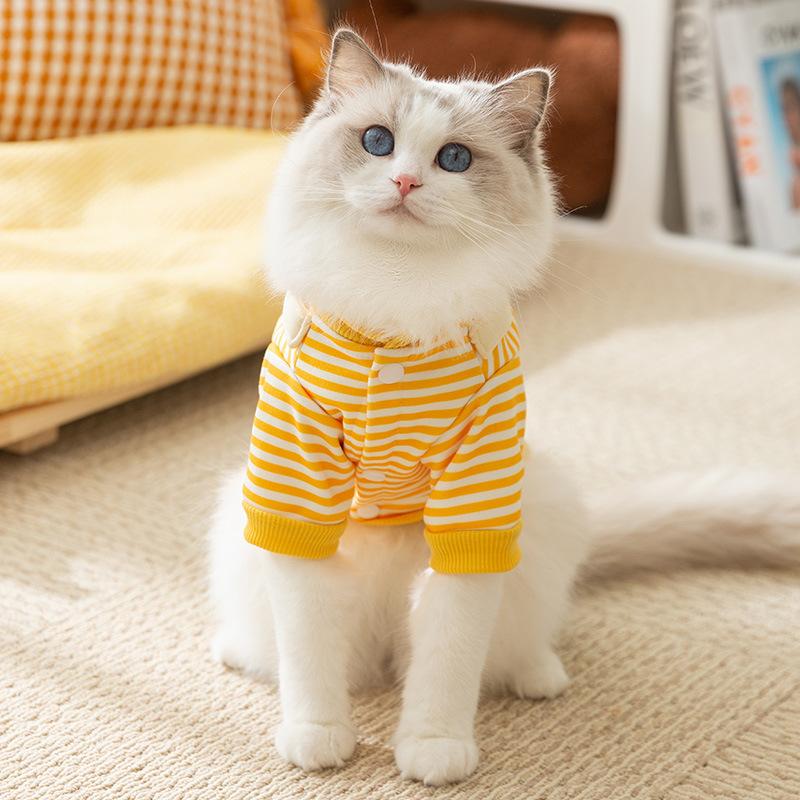 New Cat Clothes Cute Straps Into Kittens, Puppies, Dogs, Autumn and Winter Warm Pet Cat Sweater
