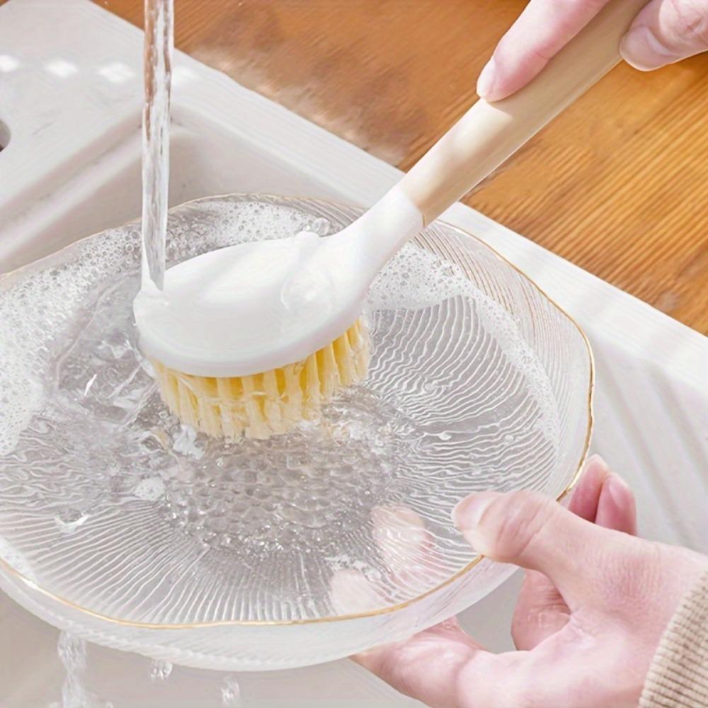 1pc, Long Handle Multi-functional Kitchen Cleaning Brush, Durable Pot Washing Brush for Pans, Pots, and Dishes