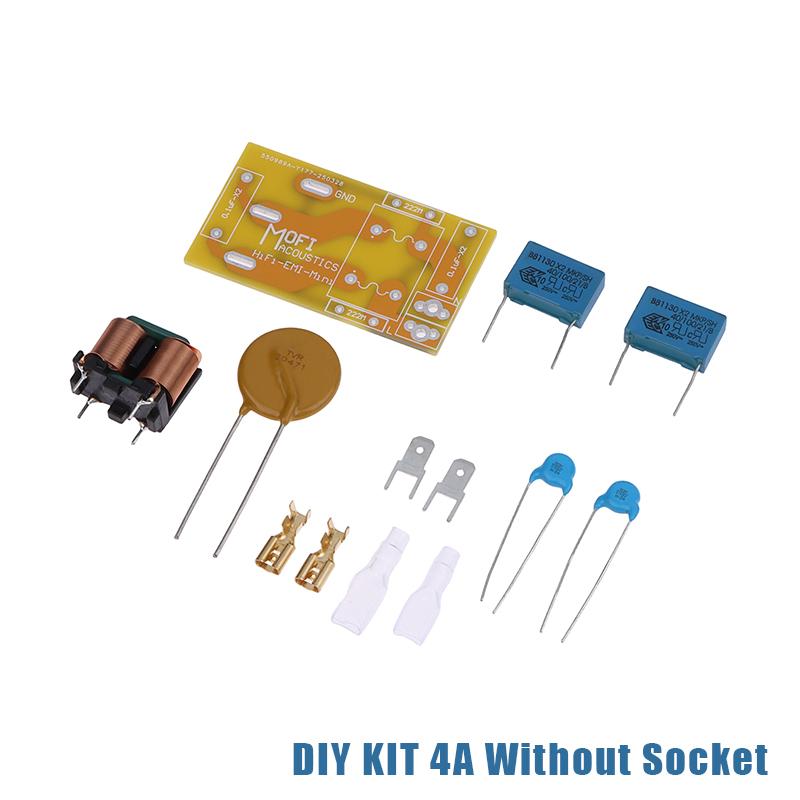 

Gold-Plated Ac Power Tail Plug-In 4A/10A Emi Filter Socket For Hifi Audio Adapter Accessories as the picture
