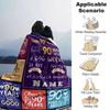 90Th Birthday Celebration Four Seasons Blanket Customized With Your Name Lightweight And Warm Perfect Gift For Home Office Camping Sofa Travel Beach
