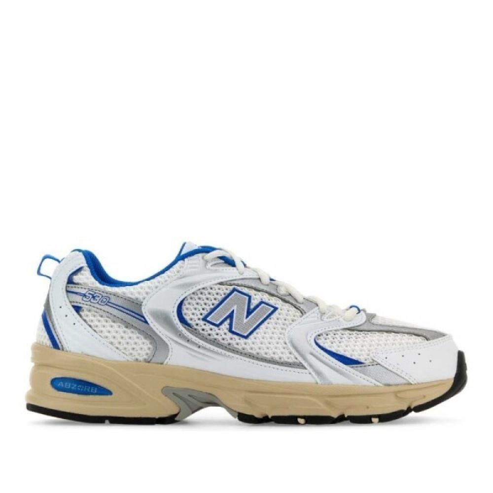 

New Balance Разноцветная сетка Резина 530 Кроссовки Mr530ea Бело-синие US4