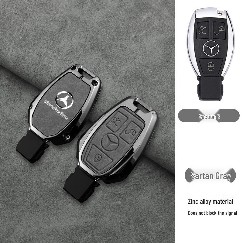 Luxury Mercedes Key Cover for C260L, C200L, GLC300L, E300L & 2024 S-Class
