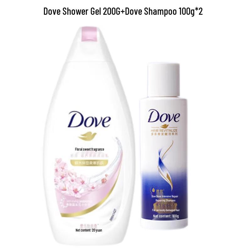 

Dove Cherry Blossom Body Wash & Shampoo Set