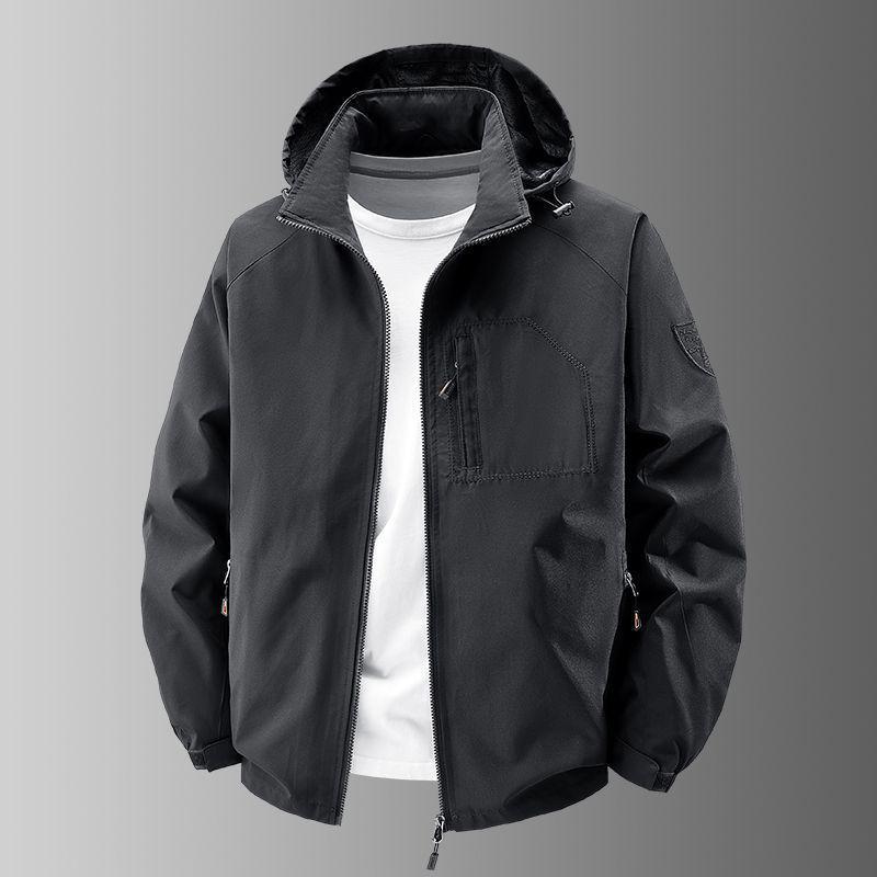 Men's High-End Windproof Fleece Jacket - Autumn/Winter Casual Outdoor Workwear