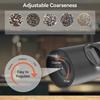 1pc USB Electric Pepper Grinder Adjustable Rechargeable Non-rough Spice Grinder Convenient Automatic Grinder Kitchen Tools