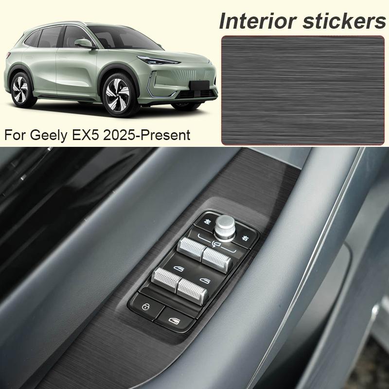 For Geely EX5 2025-Present LHD Car Carbon Interior Sticker Window Lifting Panel Decal Gear Door Protective Film Auto Accessory