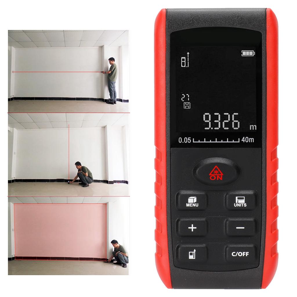 KXL-E40 Laser Range Finder with Display Hand Held Distance Measuring Equipment 0.05-40m