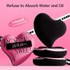 Cotton Candy Heart-shaped Pink Soft Makeup Soft Wet And Dry Dual-use Liquid Foundation Powder Puff