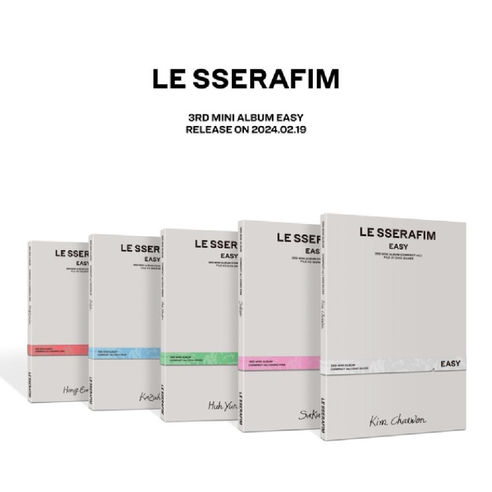 

LE SSERAFIM 3-й міні-альбом EASY Compact ver. 5 versions Set