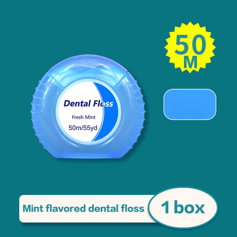 1Pcs Box Mint Dental Floss Roll Cleaning Oral Tools Dental Floss Stick Adult Home Set Cleaning Interdental Brush