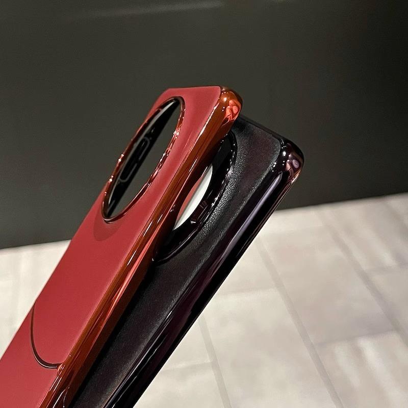 New Leather Pattern Electroplating Suitable for Huawei Mate60Pro Mobile Phone Case Anti Fall Luxury Creative Mate70 Protection Case